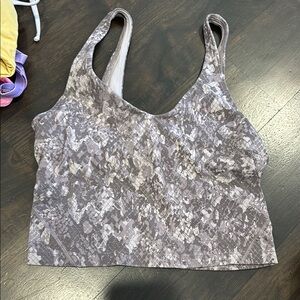 Gray Patterned Women's Top